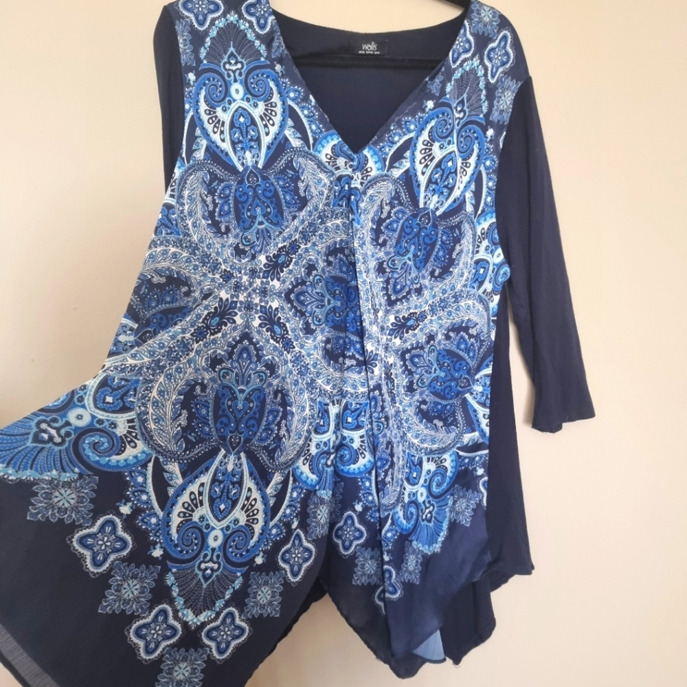 Beautiful boho print comfy blouse/dress
